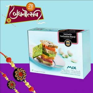 Rakhi Mix Katri Combo Pack With 2 Rakhis