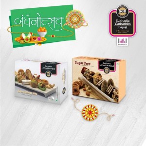 Rakhi Kaju Dry Fruit Mix + SGB Sugar Free Combo Pack